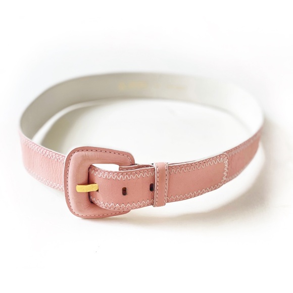 Escada Pink Leather Belt - Picture 5 of 11
